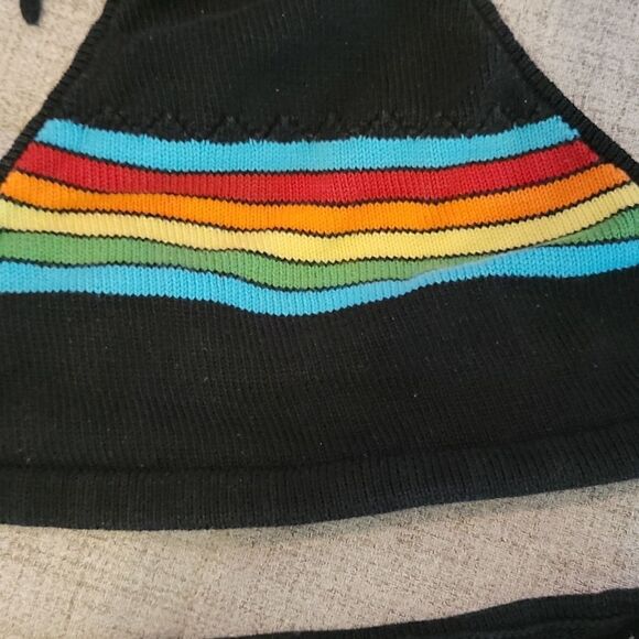 Black knit high rise bikini - Picture 2 of 10